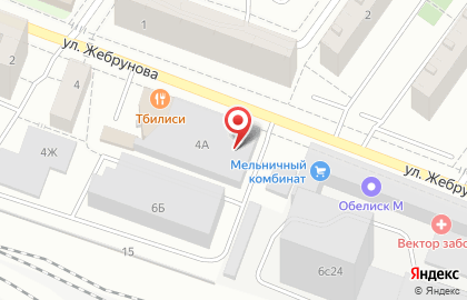 Гаражный кооператив Луч на улице Жебрунова на карте