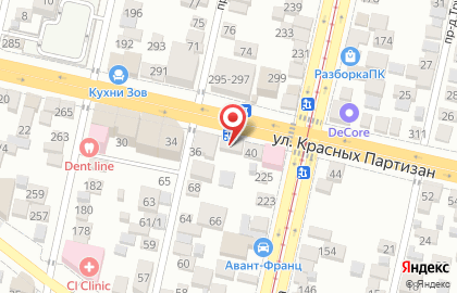 Магазин продуктов в Краснодаре на карте
