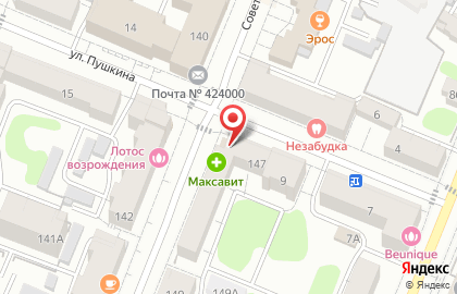 Микрокредитная компания МКК Золотофф на Советской улице на карте