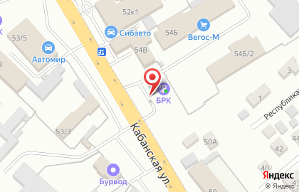 БРК в Советском районе на карте