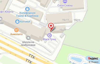 Шинный центр BlackTyres на Площади Гагарина на карте