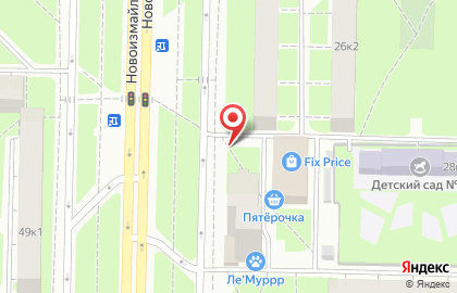 Магазин Союзпечать на Новоизмайловском проспекте, 28б киоск на карте