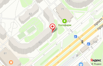 Салон красоты Нега на проспекте Маркса на карте
