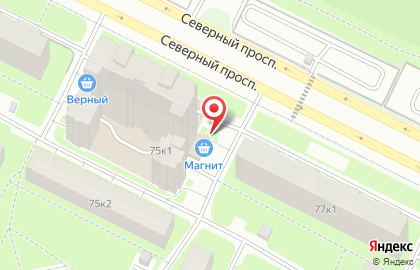Магазин Семишагофф на Северном проспекте на карте