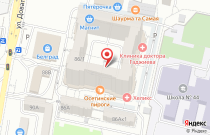 МКС на улице Доваторцев на карте