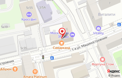 Автошкола ШОССЕ на 1-й улице Машиностроения на карте