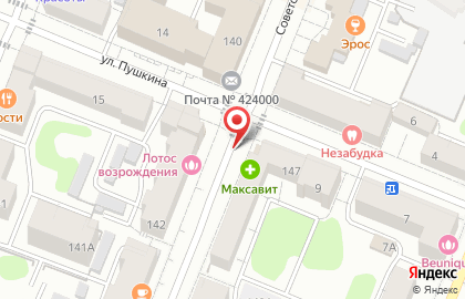 Сеть магазинов цветов на Советской улице на карте