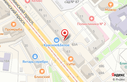 Студия Янтарный Дом в Калининграде на карте