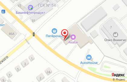 Супермаркет Пятёрочка на улице Космонавтов на карте