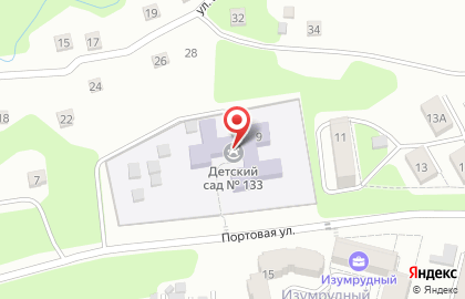 Детский сад №133 в Краснофлотском районе на карте