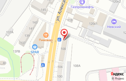 Продуктовый магазин в Калининграде на карте