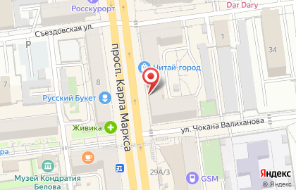 Банкомат UniCredit на проспекте Карла Маркса, 17 на карте