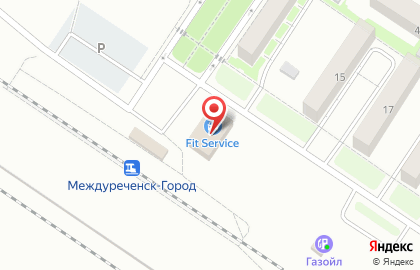 Автосервис FIT SERVICE в Междуреченске на карте