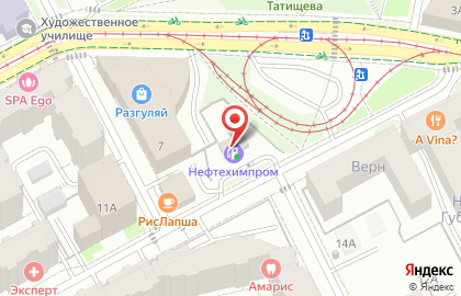 Нефтехимпром в Перми на карте