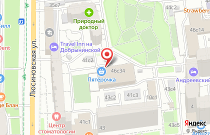 Магазин хозтоваров 1000 мелочей на Серпуховской на карте