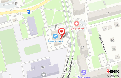 Бассейн Атлантика на карте