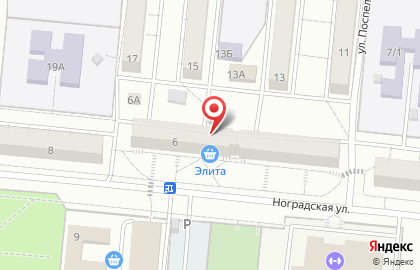 Магазин Ольга на Ноградской улице на карте