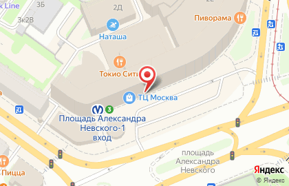 ТЦ Москва в Санкт-Петербурге на карте