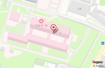 Городская клиническая больница №18 на улице Блюхера на карте