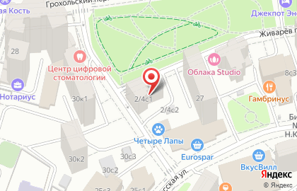 ОАО Банк Петрокоммерц в Живаревом переулке на карте