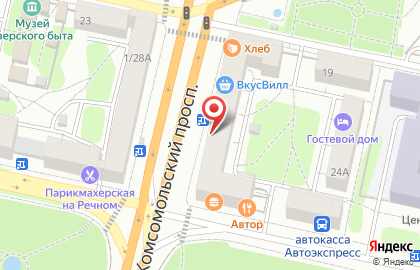 Ювелирный салон Империя Золота на Комсомольском проспекте на карте