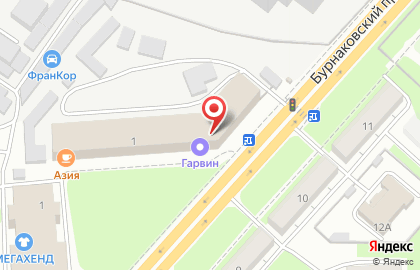 Интернет-магазин автотоваров 4Точки на ​Бурнаковском проезде на карте