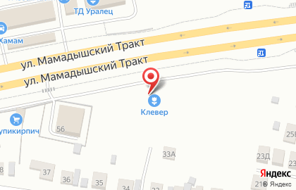 Оптово-садовый центр Клевер в Советском районе на карте