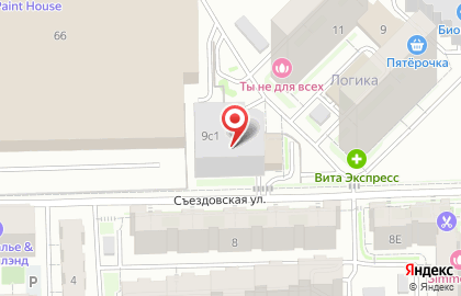 Автосервис Вилгуд на Съездовской улице на карте