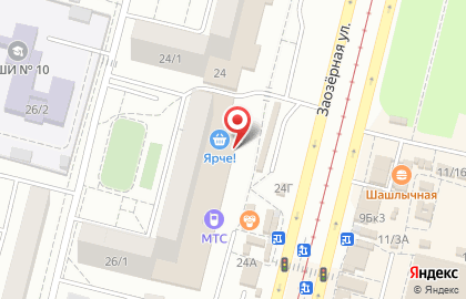 СберБанк на Заозёрной улице на карте