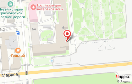Дорожно-территориальная организация профсоюза на Красноярской железной дороге на карте