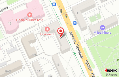 Компания по продаже контактных линз и очков Unilin21 на проспекте Ленина на карте