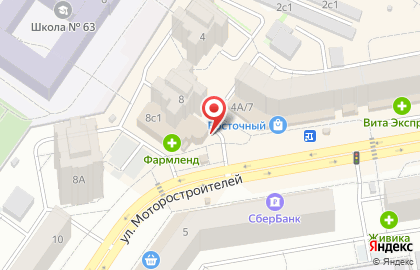Магазин одежды Джинсовый мир на улице Моторостроителей на карте
