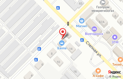 Автоцентр Бэлла в переулке Маяковского на карте