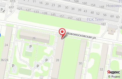 Магазин продуктов Мечта на Новомосковской улице на карте