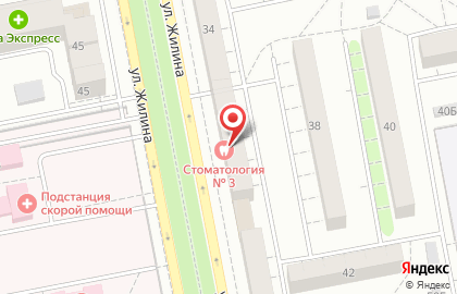Тольяттинская стоматологическая поликлиника № 3 на Жилина на карте