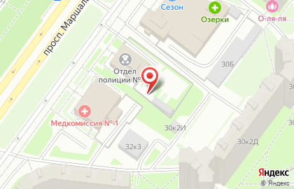 64 отдел полиции Управления МВД Кировского района на карте