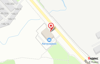 Автомагазин и автосервис Галкинский на Ярославской улице на карте