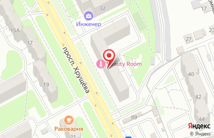 Стоматология Дентал Профи на проспекте Хрущёва на карте