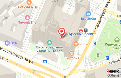 Финанс-Инвест на Садовой-Спасской улице на карте