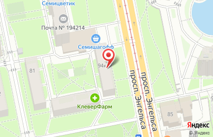 Магазин разливного пива Пиворыба в Выборгском районе на карте