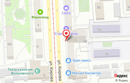 Абсолют Банк на улице Кирова на карте