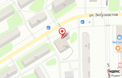 Аптека Планета Здоровья на улице Энтузиастов, 11б на карте