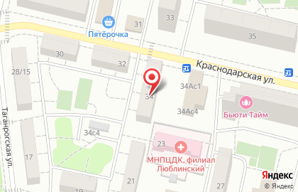 Мужская парикмахерская СуперМен на Краснодарской улице на карте