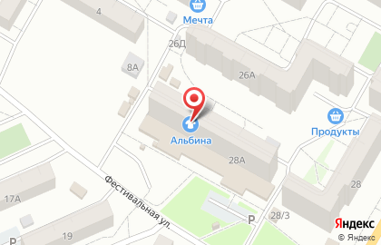 Ателье Альбина на улице 26 Бакинских Комиссаров на карте