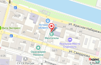 Центр эстетического воспитания детей и молодежи в Астрахани на карте