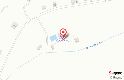 База отдыха Коркино на карте