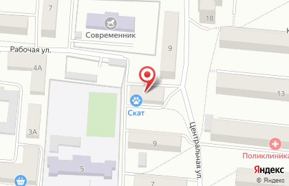 Магазин зоотоваров и товаров для рыбалки Скат на карте