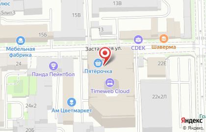 Смарт Медиа на Заставской улице на карте