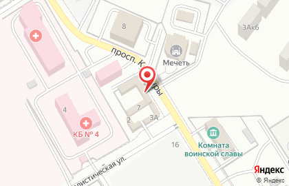 Продуктовый магазин в Грозном на карте