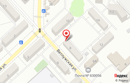 Городская больница №3 на Ветлужской улице на карте